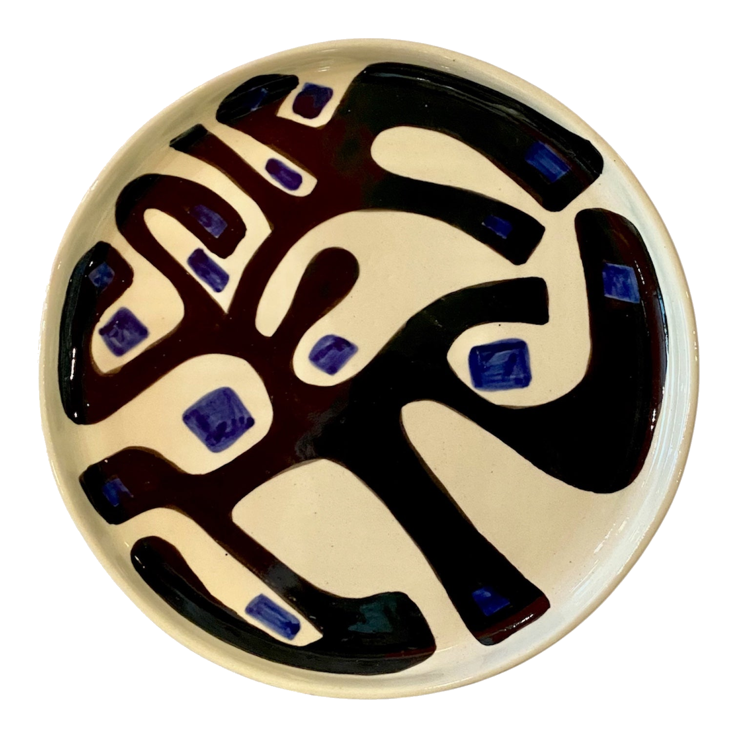 Plato Trinche Figuras Abstracto